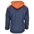Oryginalny włoski trylaamina granatowa kurtka parka z kapturem vintage Waterproof New Waterproof