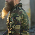 Oryginalna Włochy Wojskowa kurtka bojowa lekka Woodland Camo Army ARDPLUS NOWOŚĆ