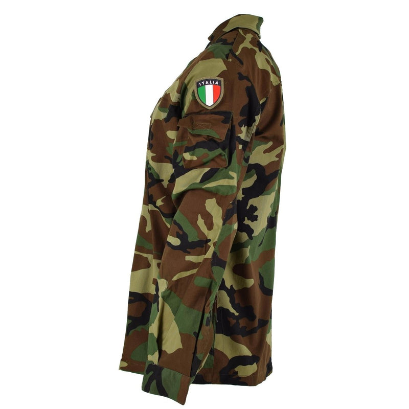 Oryginalna Włochy Wojskowa kurtka bojowa lekka Woodland Camo Army ARDPLUS NOWOŚĆ