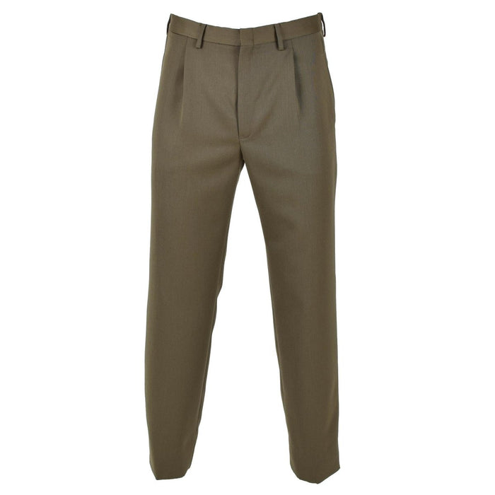 Oryginalne włoskie spodnie wizytowe wojskowe PANTALONE VERDE vintage Brown - GoMilitar