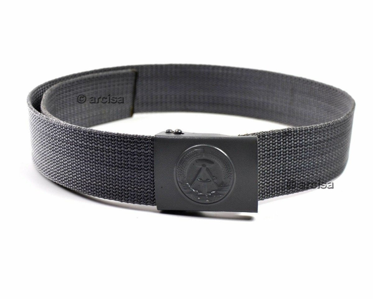 Oryginalne NVA Wschodnia Armia Niemiec Grey Belt Wojskowy BW Press Press Spoders Nowe