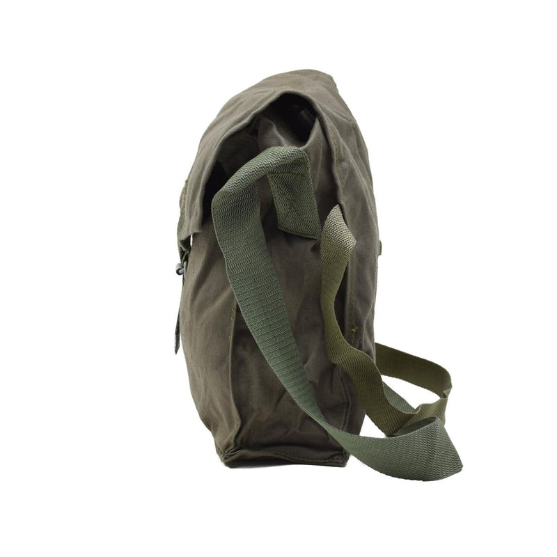Original Polish Army Vintage Gasmask Bag Durable Adjustable Straps Olive Green - GoMilitar