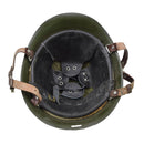 Original Romanian Military tactical steel helmet M73 paratrooper chinstrap Olive - GoMilitar