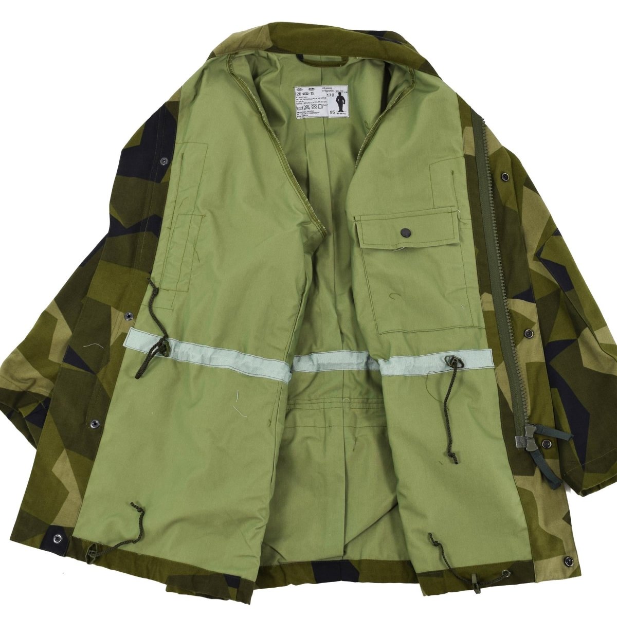 Oryginalna szwedzka armia ciężka M90 Splinter Camo Military Field Troops Nowe