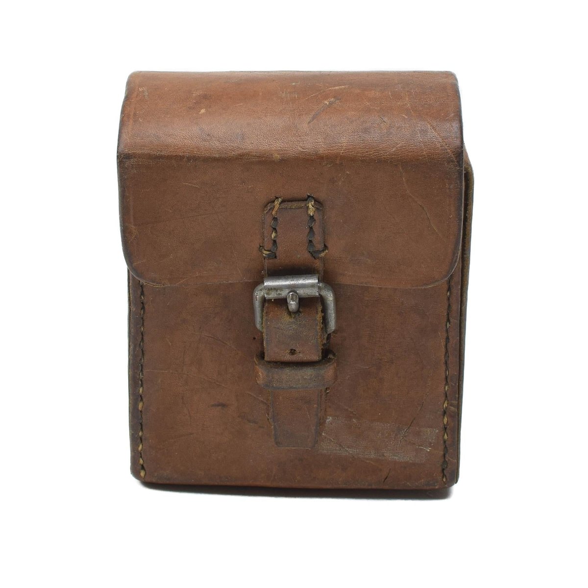 Oryginalny szwedzki wojskowy skórzany pasek z twardym paskiem Universal Magazine Bag Vintage