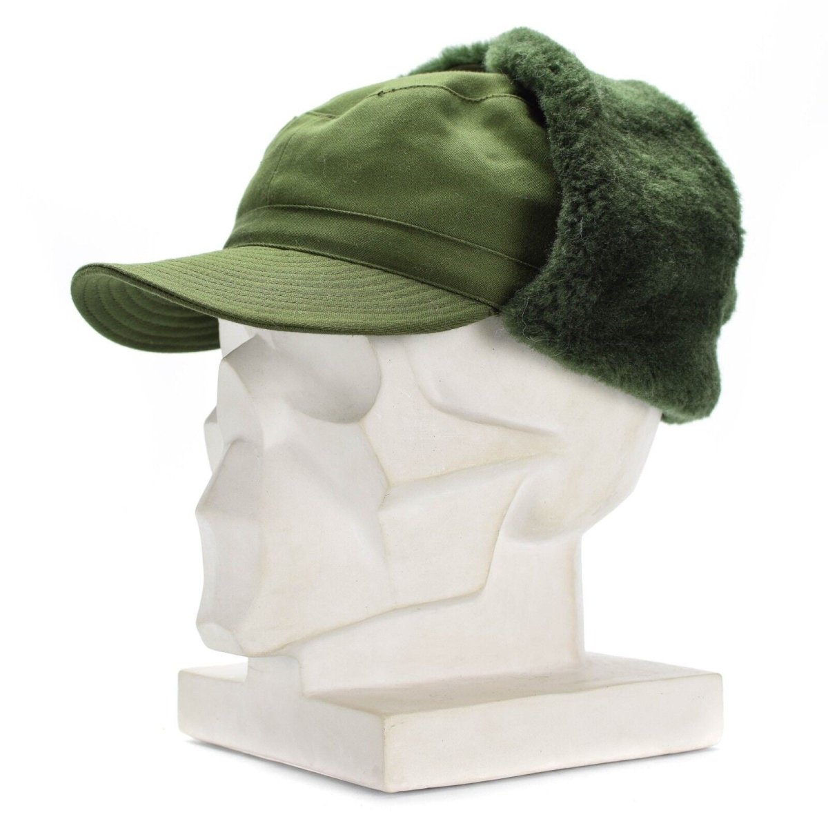 Oryginalny szwedzki szwedzka armia wojskowa Winter Green M59 Combat Field Cap Hat