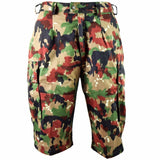 Oryginalne szwajcarskie szorty armii M83 Field Alpenflage Taz 83 Camo Cargo Shorts