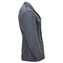 Oryginalna szwajcarska marynarka wojskowa formalna z 4 kieszeniami i naramiennikami w kolorze szarym