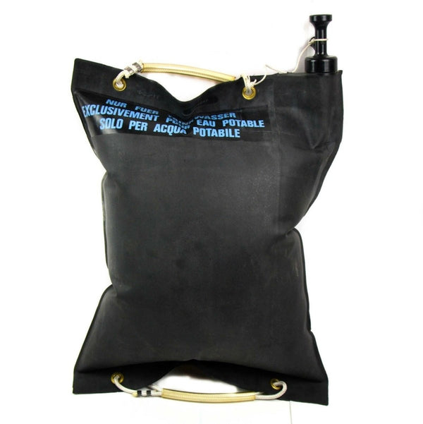 Original Swiss Military Rubber Watter Bag 20L Army Surplus issued Black - GoMilitar