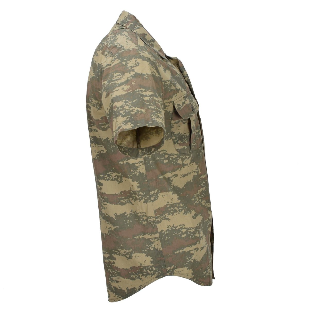 Oryginalne tureckie koszule terenowe armii trwałe Ripstop Camo z krótkim rękawem