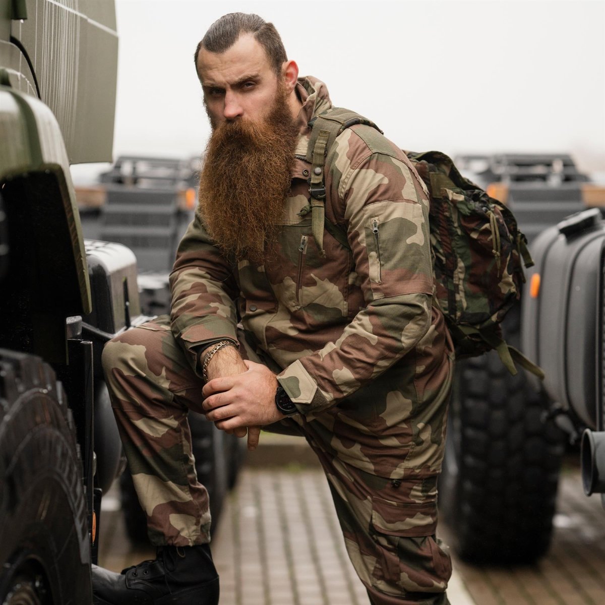 Oryginalne tureckie wojskowe Camo Parka Trwała Ripstop W wyjmowana wkładka taktyczna