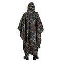 Oryginalne tureckie wojskowe kamuflaż poncho odporna na wodę Ripstop Hooded Army