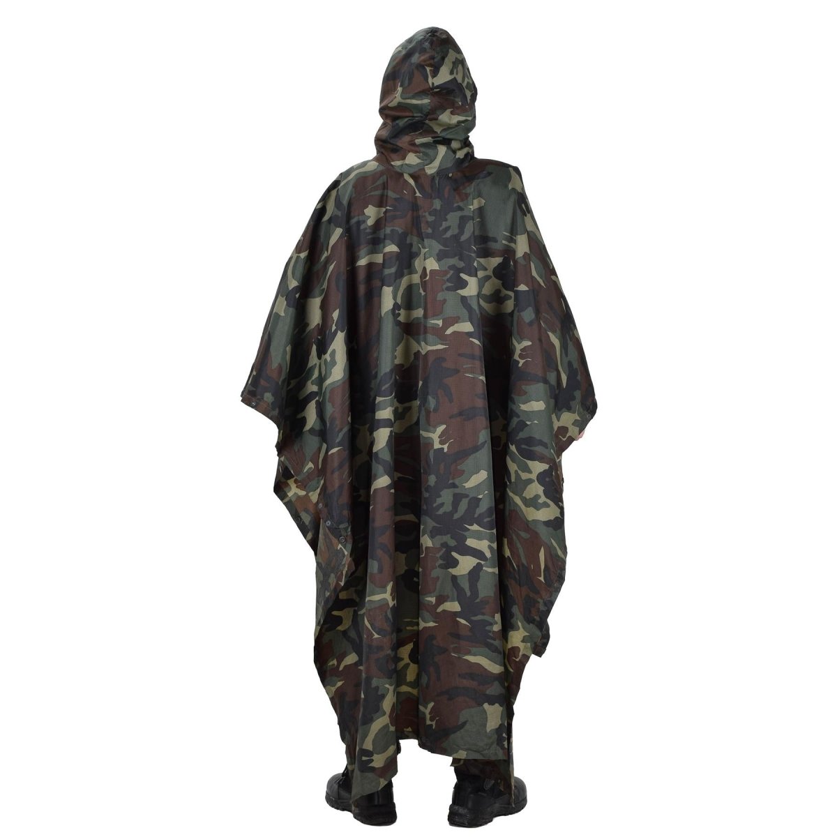 Oryginalne tureckie wojskowe kamuflaż poncho odporna na wodę Ripstop Hooded Army