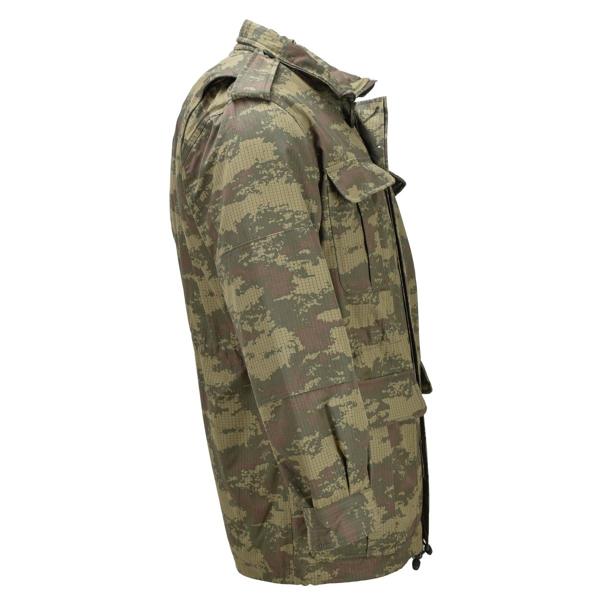 Oryginalna turecka parka wojskowa z polarową podszewką Ripstop M2008 Camo