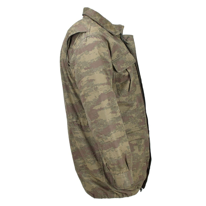 Original Turkish military paratroopers jacket parka camo ripstop lined army - GoMilitar