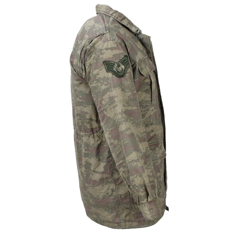 Oryginalna turecka wojskowa kurtka kurtka Parka Camo Ripstop wyłożona armia