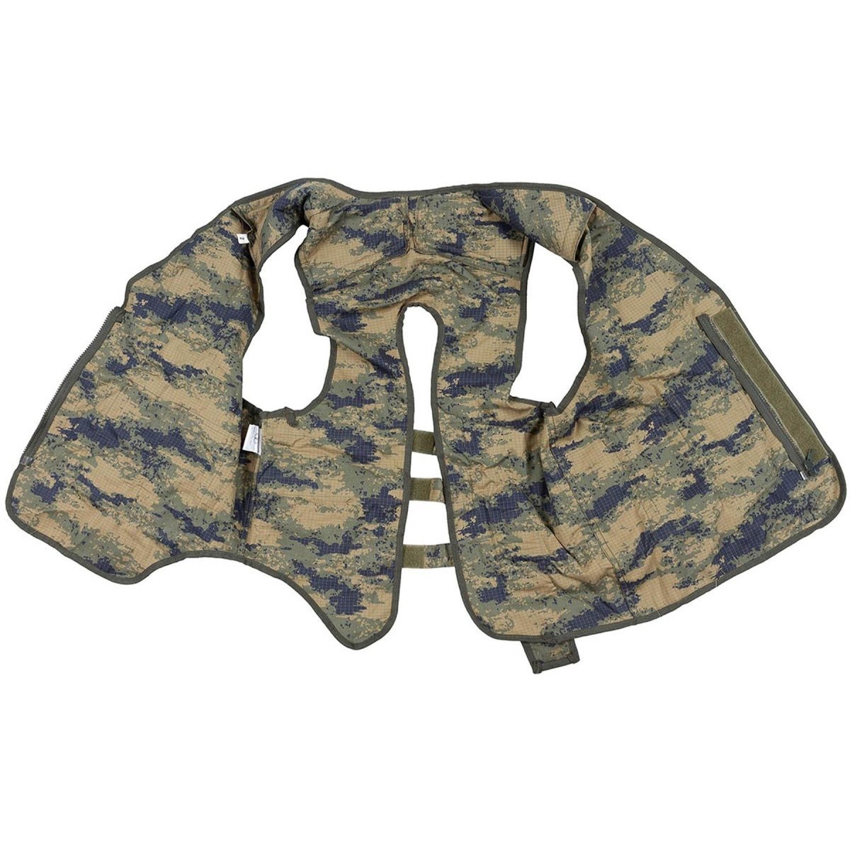 Oryginalna turecka kamizelka wojskowa z 8 kieszeniami i wyściółką na ramionach M2018 Camo