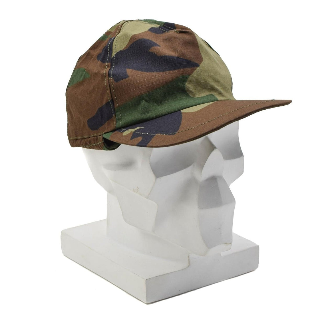 Oryginalna turecka czapka zimowa wojskowa RipStop Outdoor Hat Woodland Camo