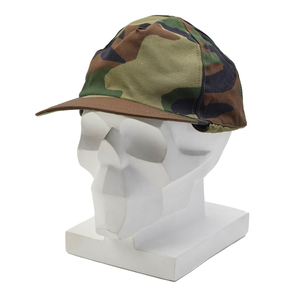 Oryginalna turecka czapka zimowa wojskowa RipStop Outdoor Hat Woodland Camo