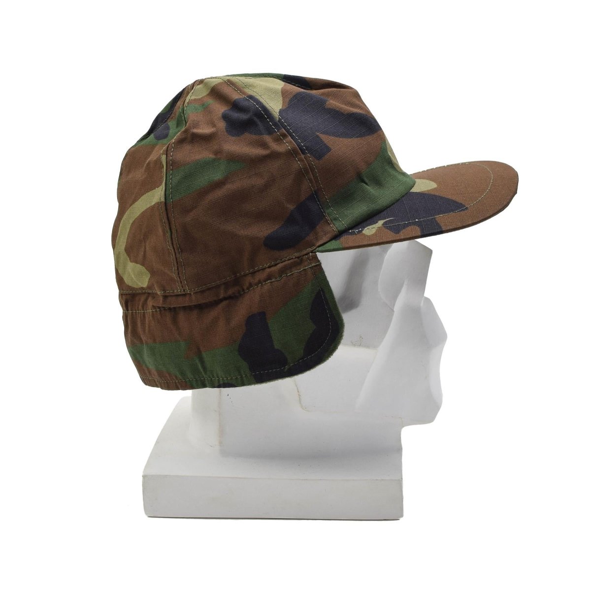 Oryginalna turecka czapka zimowa wojskowa RipStop Outdoor Hat Woodland Camo