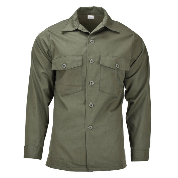 Original U.S. army long sleeve tactical shirt olive fatigue military field NEW - GoMilitar