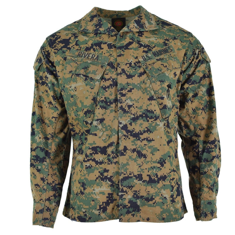 Oryginalna kurtka wojska amerykańskiego BDU Digital Woodland Camo Shirt Problem wojskowy