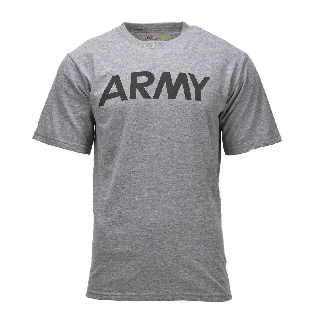 Oryginalna amerykańska koszulka wojskowa klasyczna GI z krótkim rękawem Soffe Army Logo szara