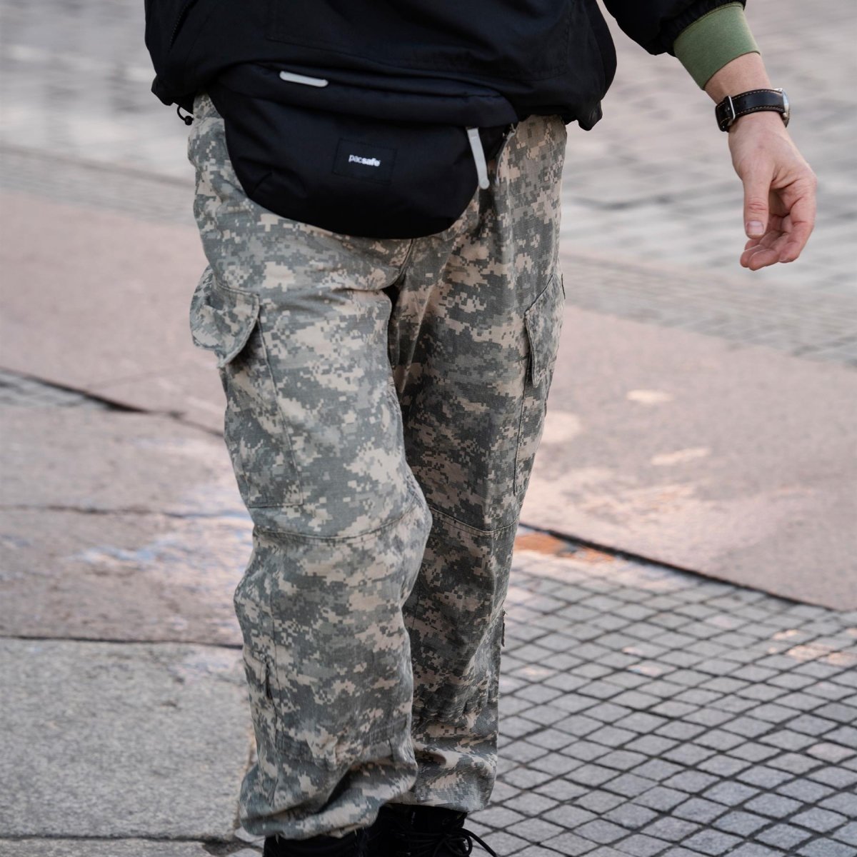 Oryginalne amerykańskie spodnie wojskowe RIP Stop Acu Digital Tiger Stripe Camo