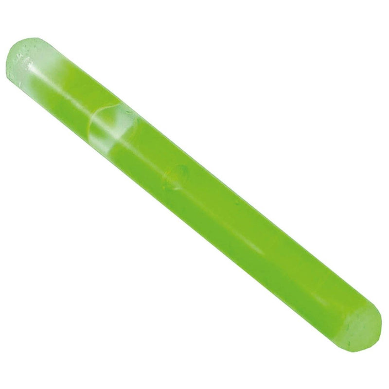 Green glow stick on a white background