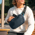 PACSAFE V Crossbody Sling Bag 5L Anti Theft PVC Free Water Repellent Black
