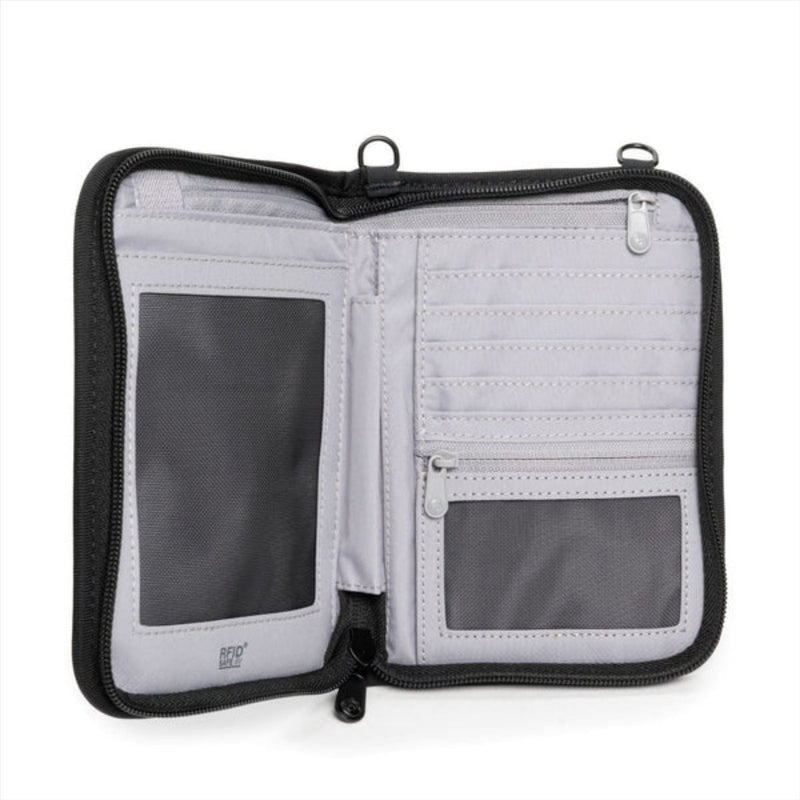 PACSAFE V150 Dokument Bag Compact Organizer anty -kradzież RFID BLOKOWANIE