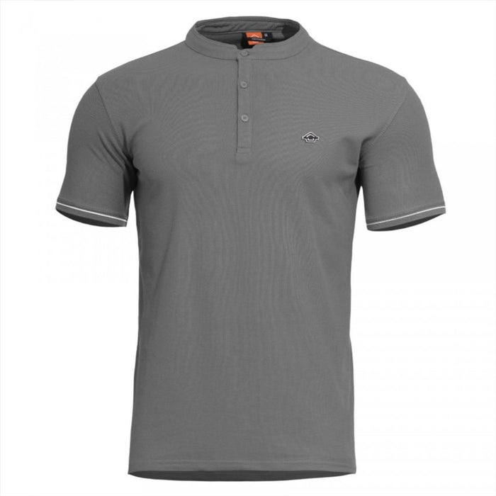 Klasyczny T-shirt PENTAGON Levantes Henley Stripes z krótkim rękawem i krótkim rękawem – GoMilitar
