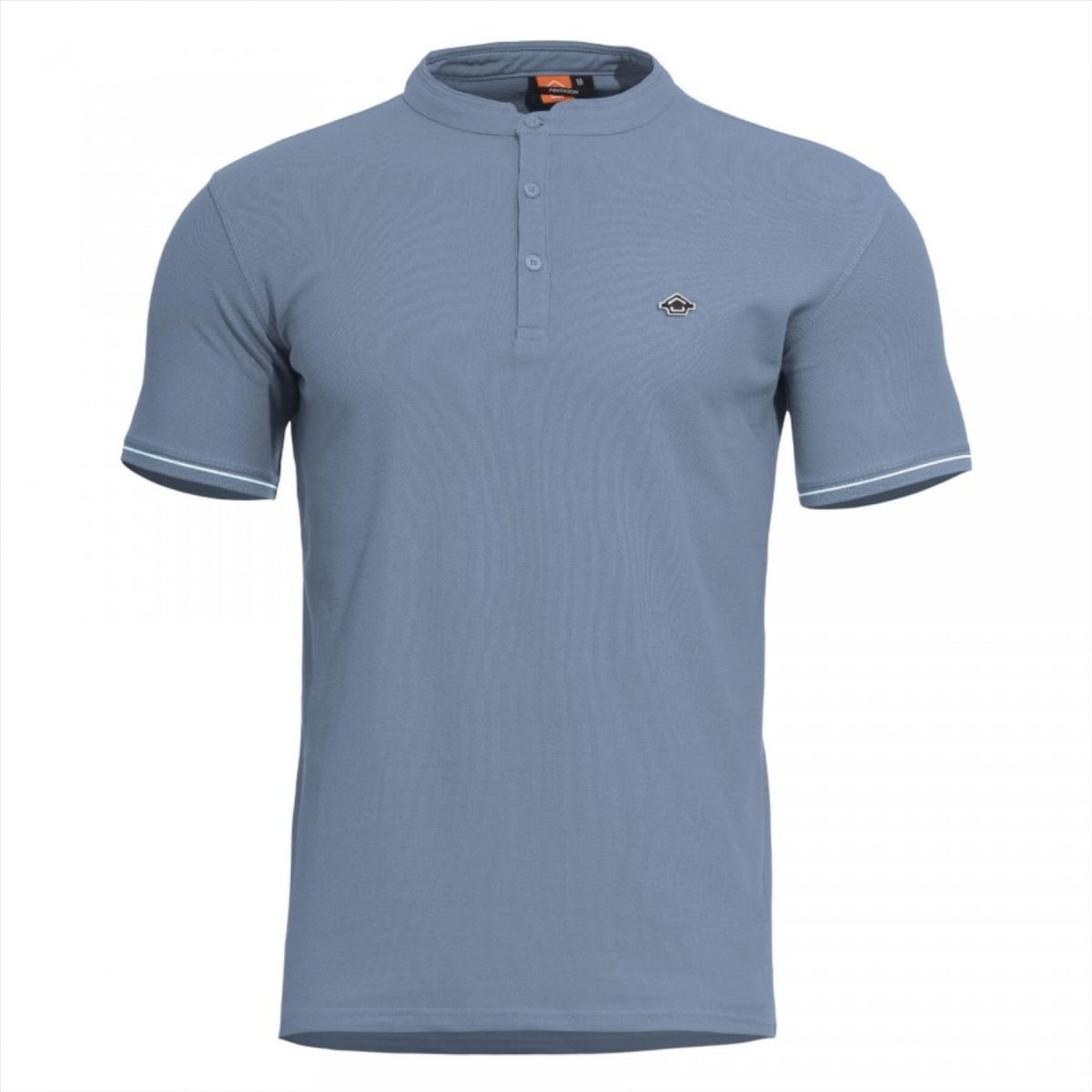 Klasyczny T-shirt PENTAGON Levantes Henley Stripes z krótkim rękawem, szybkoschnący