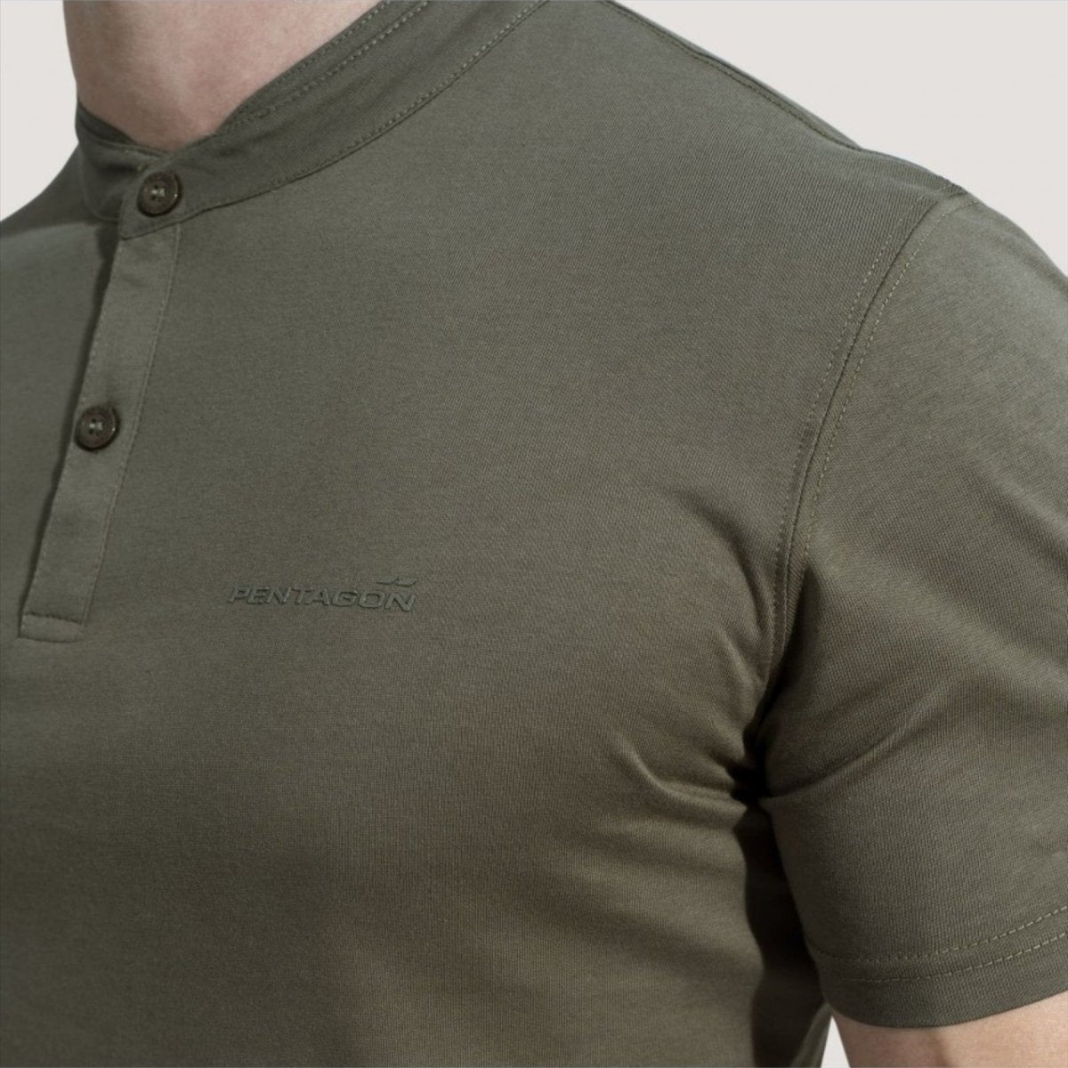 Pentagon Romeo 2.0 Henley T-shirt regularny fit mandarynki bezwonny materiał