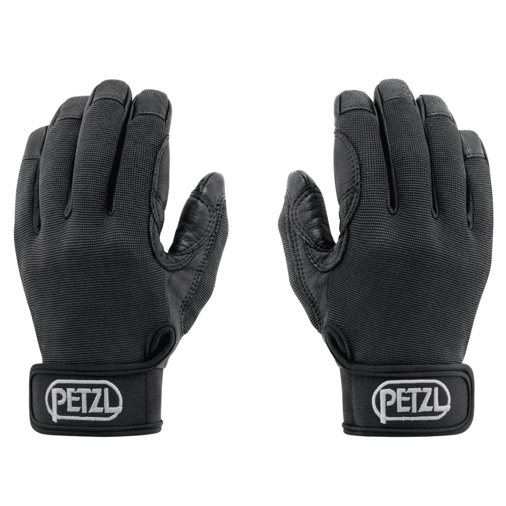 Rękawiczki Petzl CORDEX do wspinaczki linowej skórzanej, taktyczne, czarne