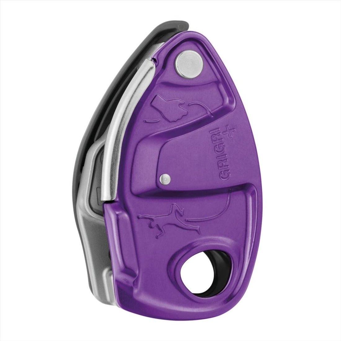 PETZL GRIGRI® + Urządzenie asekuracyjne Wspomagane hamowanie Liny 8,5-11 mm Wspinaczka Fioletowa