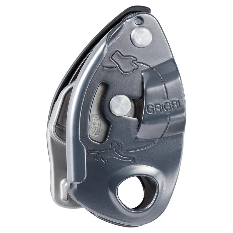 Urządzenie asekuracyjne Petzl GRIGRI, wspomagane hamowanie, antypaniczne, 8,5–11 mm, szare