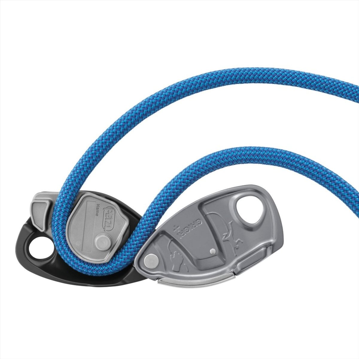 Petzl GRIGRI+ Urządzenie asekuracyjne Wspomagane hamowanie Anti Panic Liny 8,5–11 mm Pomarańczowe
