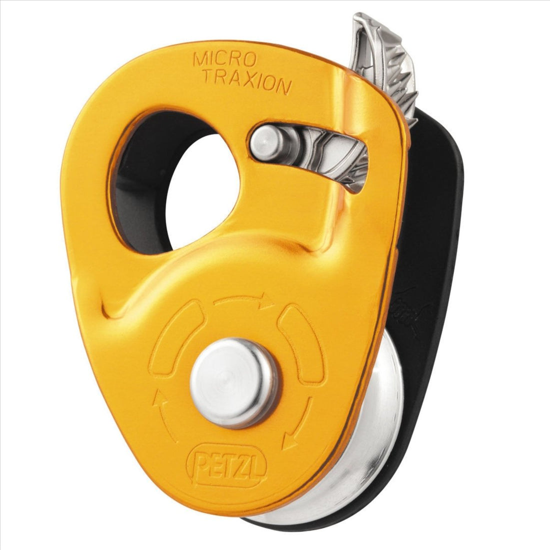 Urządzenie do bloczka linowego Petzl Micro Traxion Lekkie urządzenie do chwytania postępu 8–11 mm