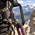 PETZL OK SCREW-LOCK Symetryczny karabinek aluminiowy olinowanie czarny 24kN