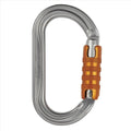 Karabinek Petzl OK Triact Lock Owalny aluminiowy lekki karabinek dostępowy w kolorze pomarańczowym