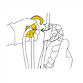 Petzl Rollclip Z Triact-Lock Karabinek Aluminiowa lina CE0082 20 mm