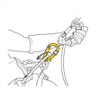 Petzl Rollclip Z Triact-Lock Karabinek Aluminiowa lina CE0082 20 mm