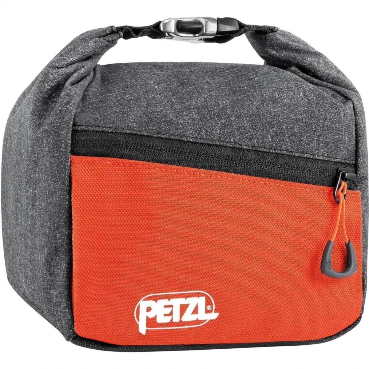 Torba kredowa PETZL SAKAB Trwałe magnetyczne zamknięcie na rolce Wiele kieszeni Szara