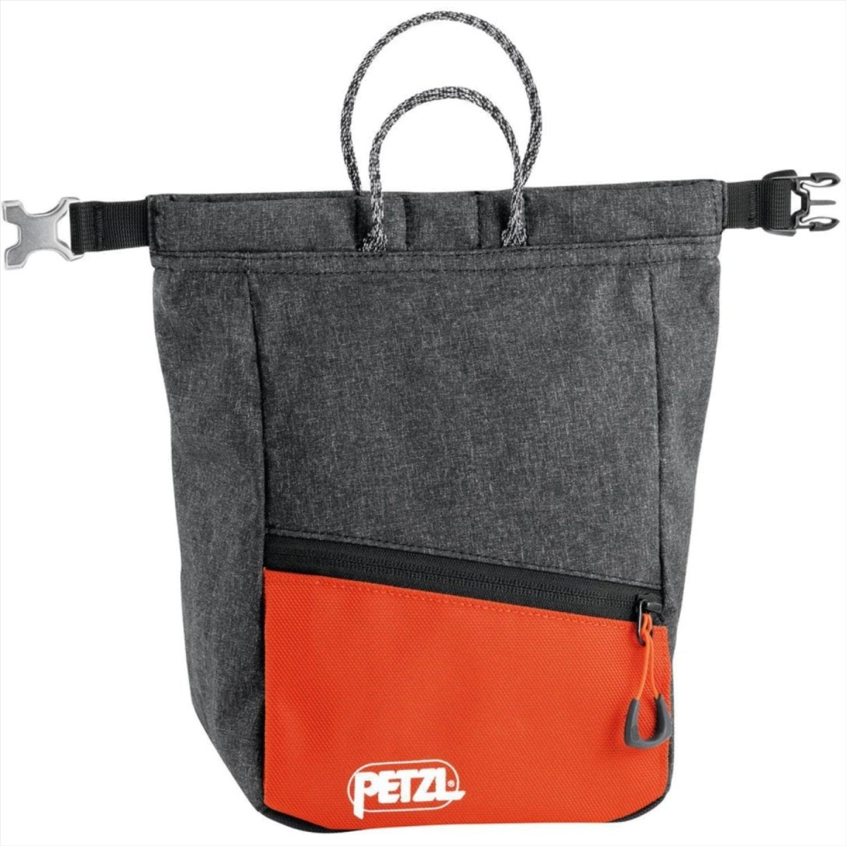 Torba kredowa PETZL SAKAB Trwałe magnetyczne zamknięcie na rolce Wiele kieszeni Szara