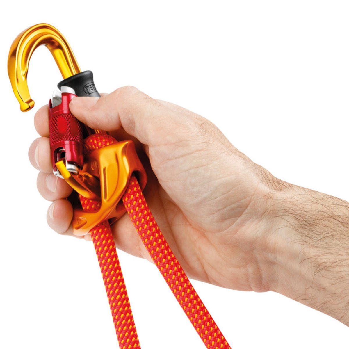 Karabinek PETZL SmD RL z blokadą Aluminiowy lekki łącznik bezpieczeństwa w kolorze żółtym