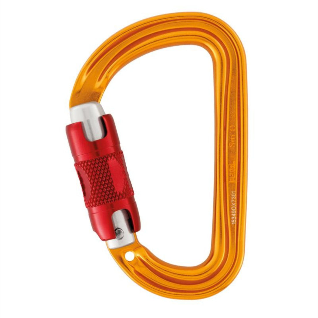Karabinek PETZL SmD RL z blokadą Aluminiowy lekki łącznik bezpieczeństwa w kolorze żółtym