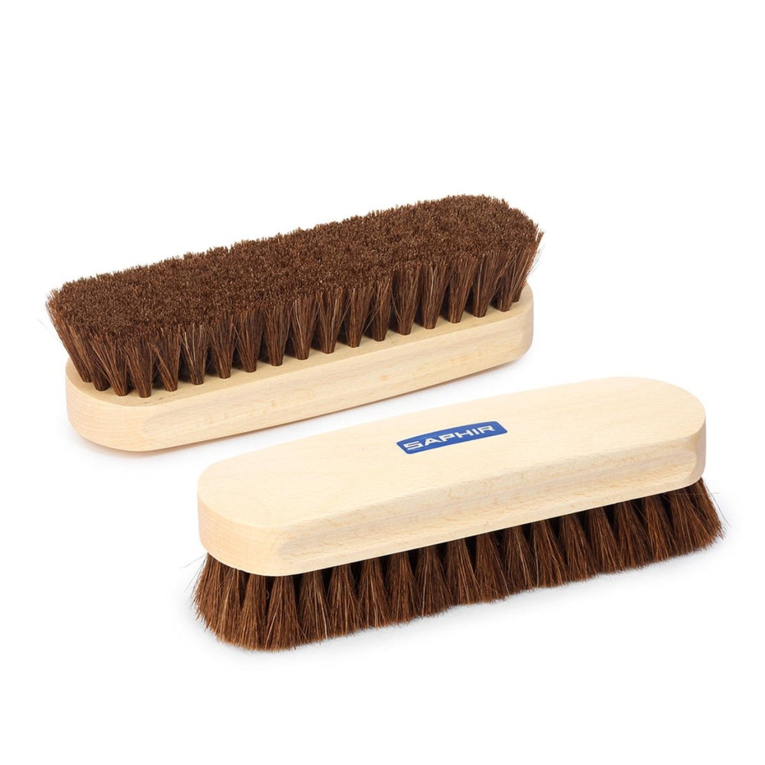Saphir Szczotka do butów z włosia końskiego 18cm Skórzana tkanina Obuwie Odzież Naturalna