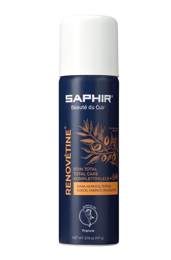 Saphir Renovétine Suede & Nubuck Renovator Spray 200ml Total Care Olejek migdałowy