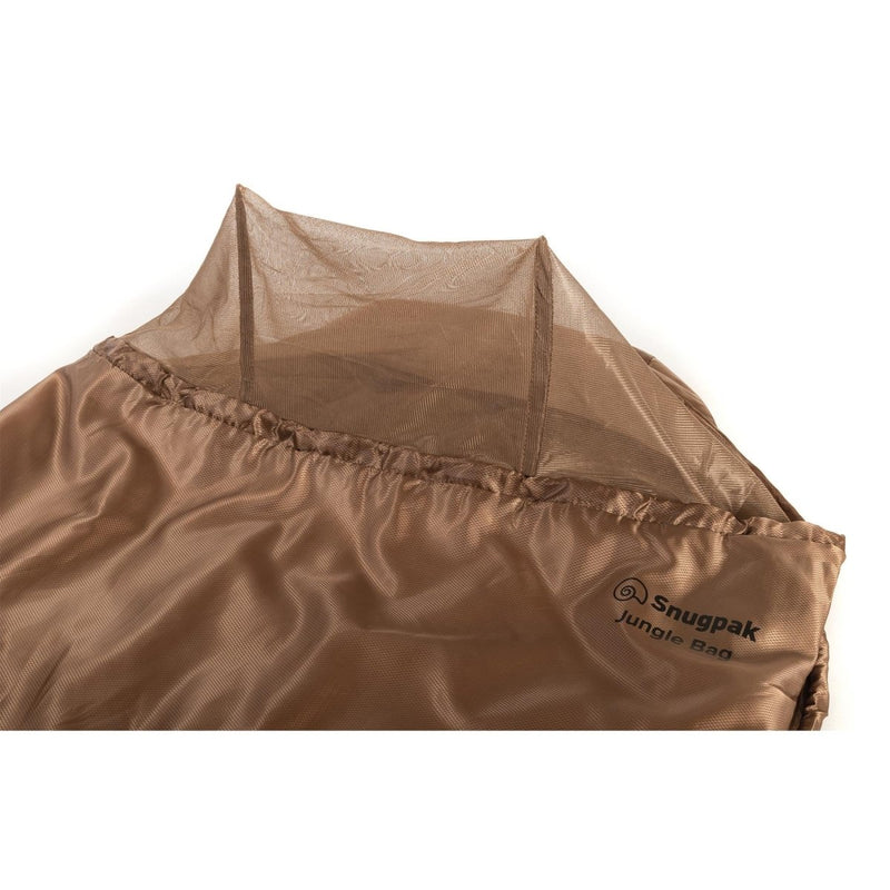 Snugpak śpiwór 220 cm zintegrowane moskitiery netto kojot worka kompresyjna